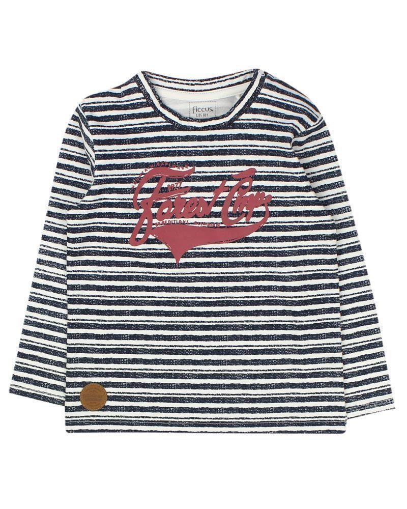 Polera Kids Niño Listada Ficcus-0