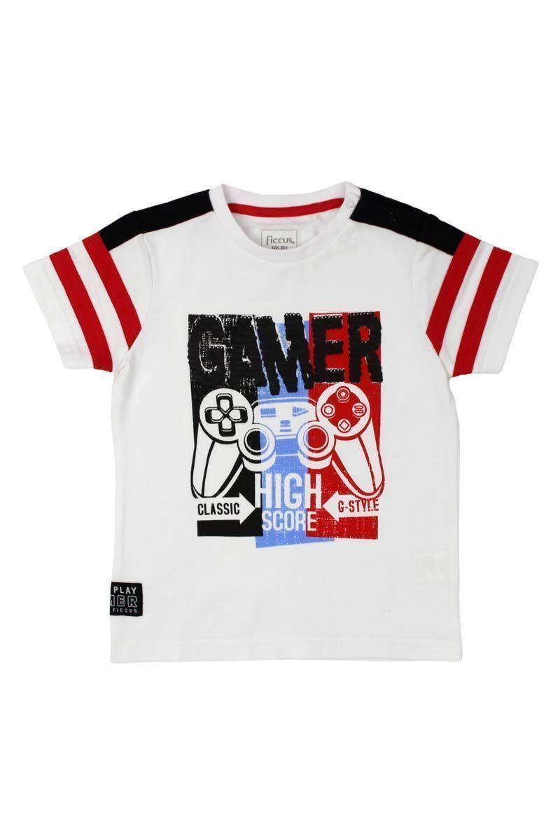 Polera Kids Niño Lentejuelas Funny Ficcus-0