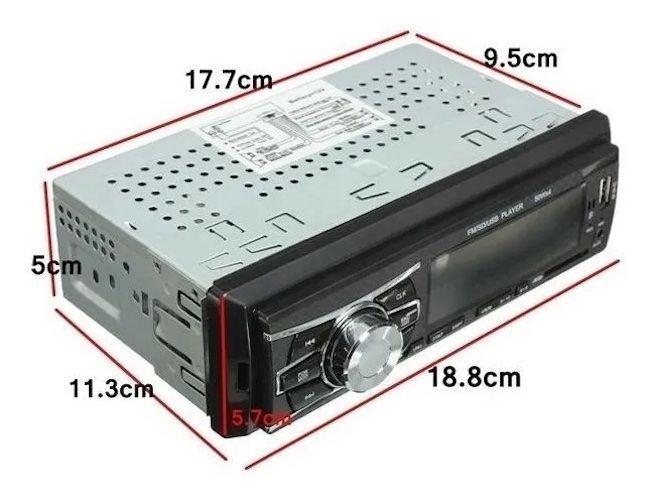 Radio De Auto 1 Din Bluetooth Usb Mp3 Microsd Aux Fm 213037-3
