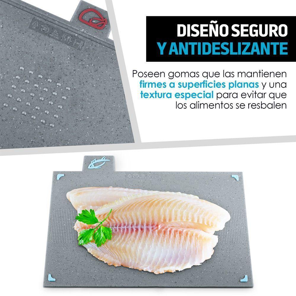 Tablas De Picoteo Cocina Picar Cortar 4 Piezas Frutas Carnes-4