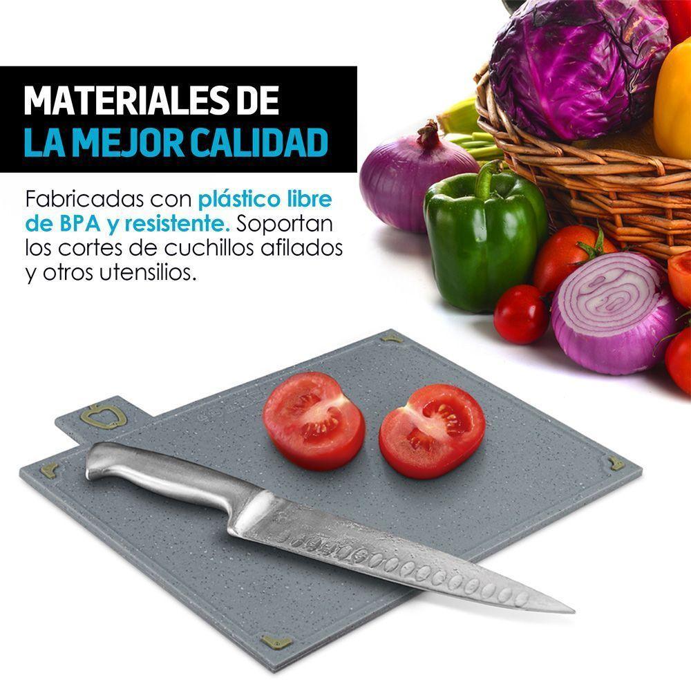 Tablas De Picoteo Cocina Picar Cortar 4 Piezas Frutas Carnes-6