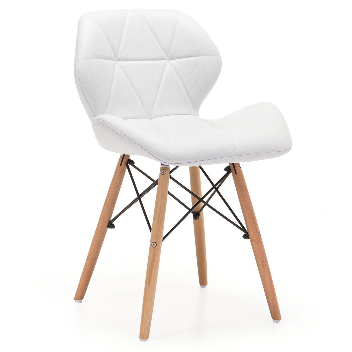 Silla Eames Acolchada Patas Madera-0