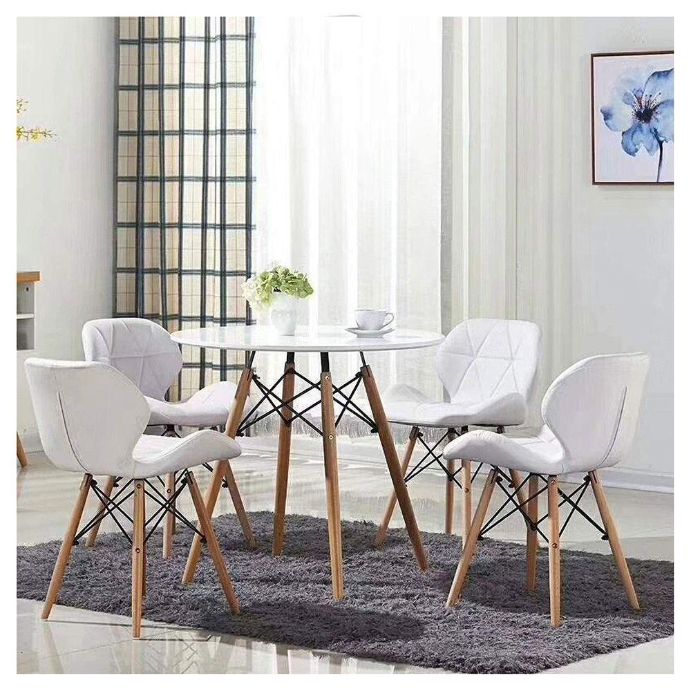 Silla Eames Acolchada Patas Madera-1
