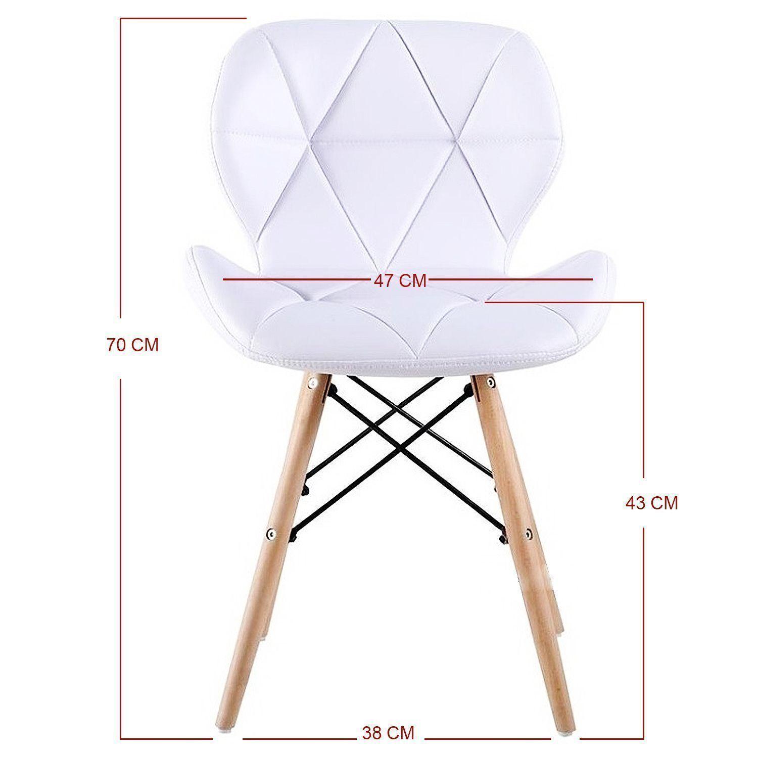 Silla Eames Acolchada Patas Madera-2
