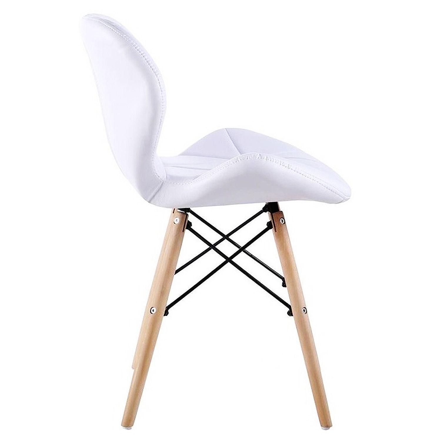 Silla Eames Acolchada Patas Madera-3
