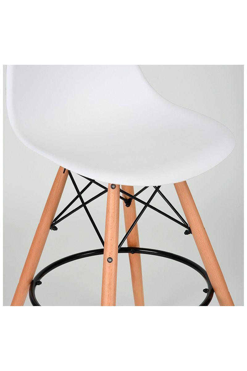 Pack 2 Sillas Piso De Bar Eames Taburete Alto-4