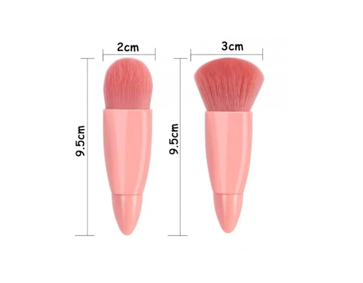 Set 5 Brochas De Maquillaje Profesionales Con Estuche Espejo-2