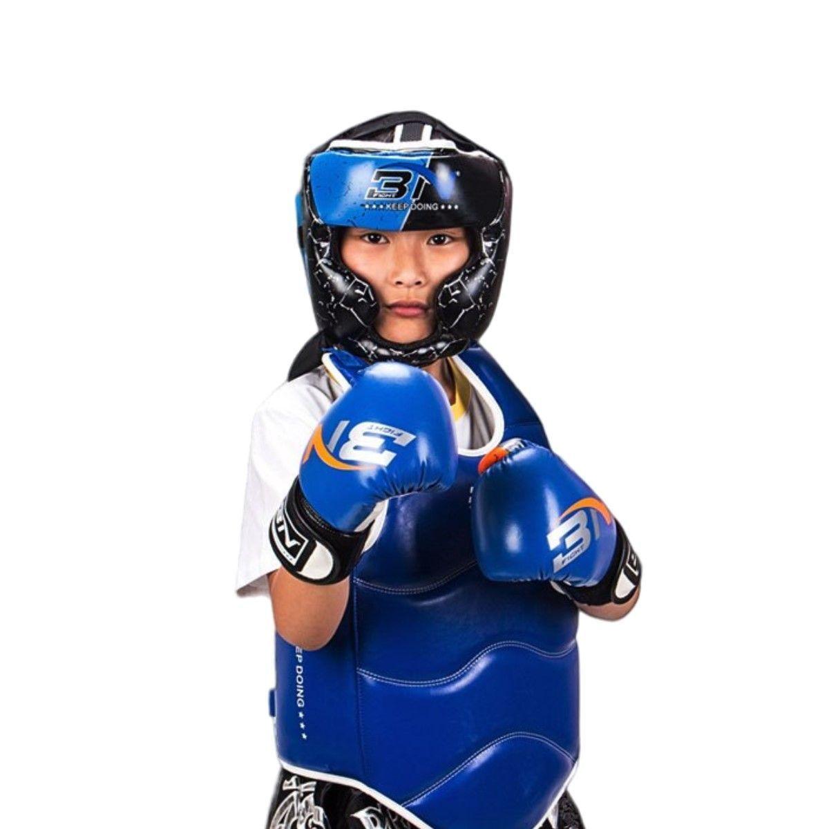 Casco De Protección Artes Marciales Boxeo Muay Thai Niños-5