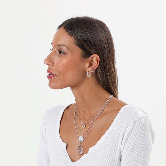 Collar Corto Naranjo Rebel Humana-1