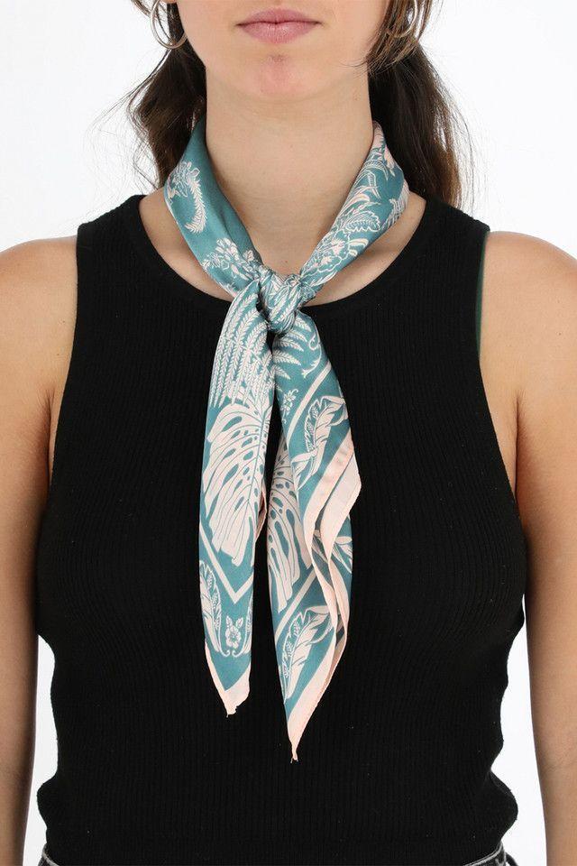 Pañuelo Bandana Turquesa Multi Organic Nature Victorian Humana-2