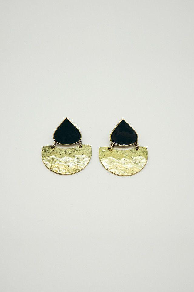 Aros Gotas Dorado Humana-0