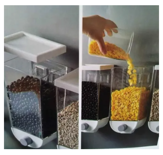 Dispensador Multifuncional 1.5kg Pared Cereal Frutos Secos -4