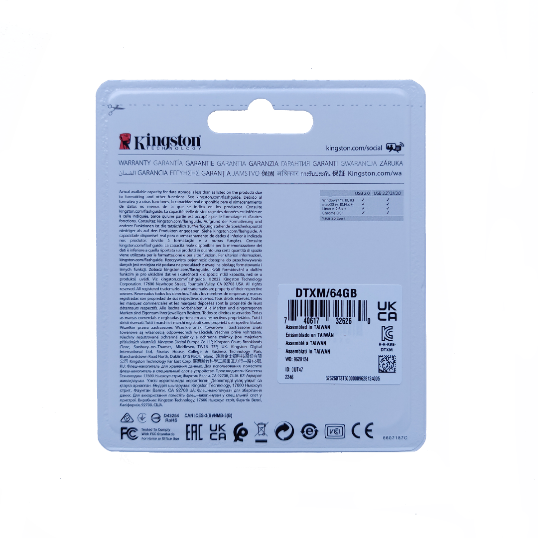 Pendrive USB 64GB DataTraveler Exodia M-1