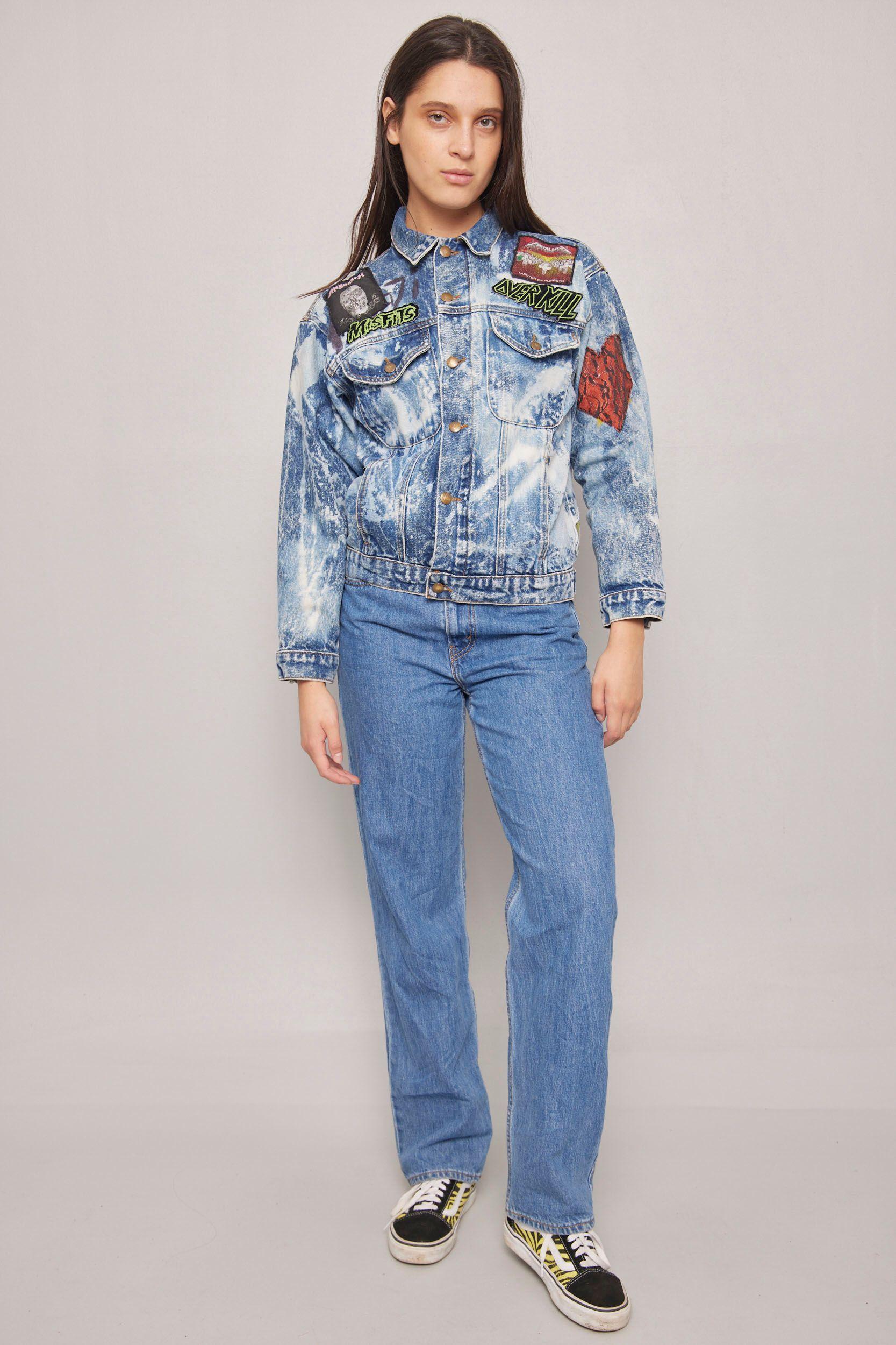 Chaqueta denim  celeste nostalgic talla S-3