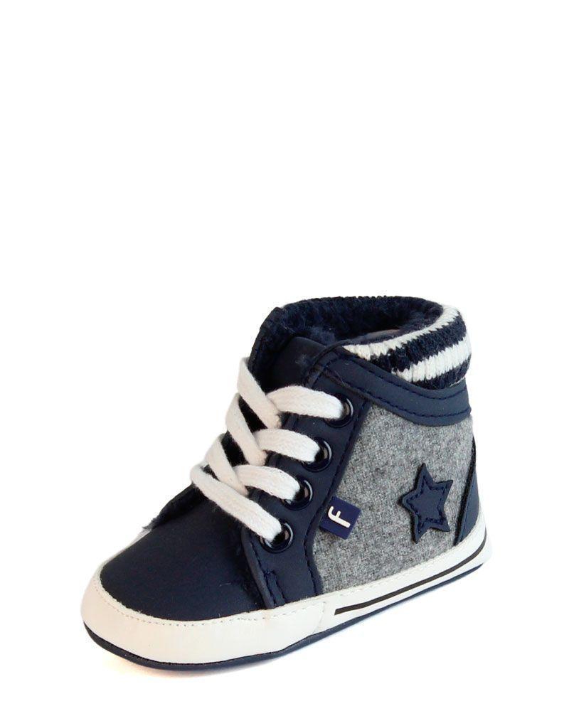 Zapatilla Caña Cordón Bebé Soft Niño Ficcus-1