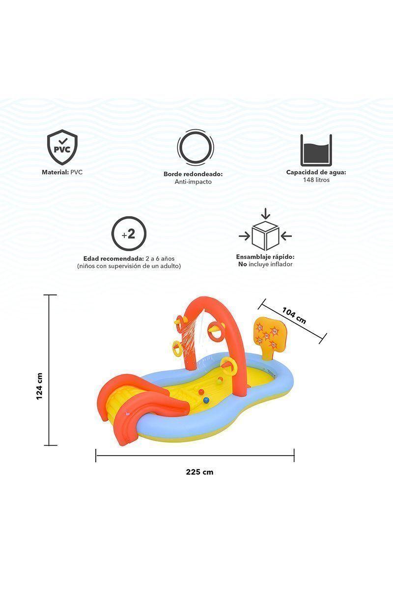Piscina con Centro de Juegos 148Lts 104x124x225cm-2