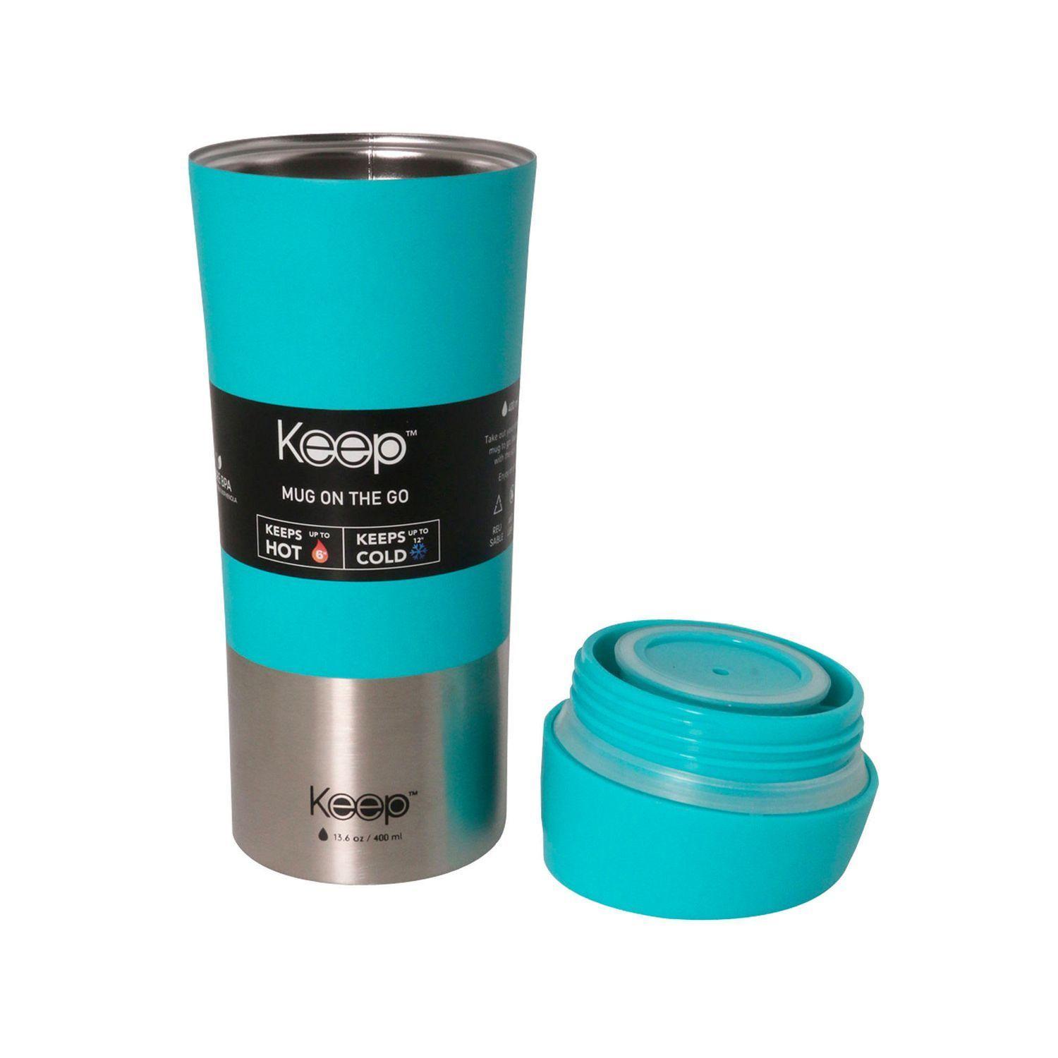Mug Térmico “On The Go” 400 ml Amarillo/Celeste - Keep-2