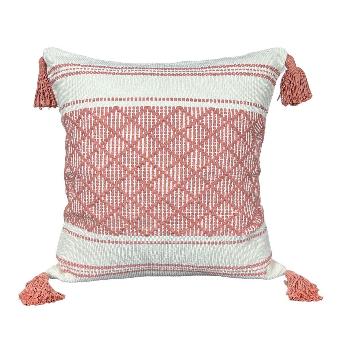 Pack De 2 Fundas De Cojín Tejidas Líneas 45x45cm-0