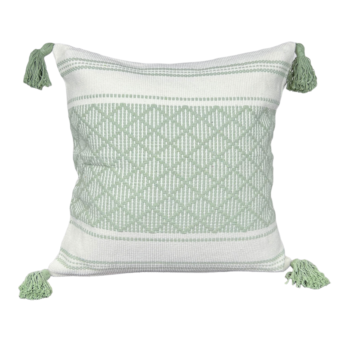 Pack De 2 Fundas De Cojín Tejidas Líneas 45x45cm-0