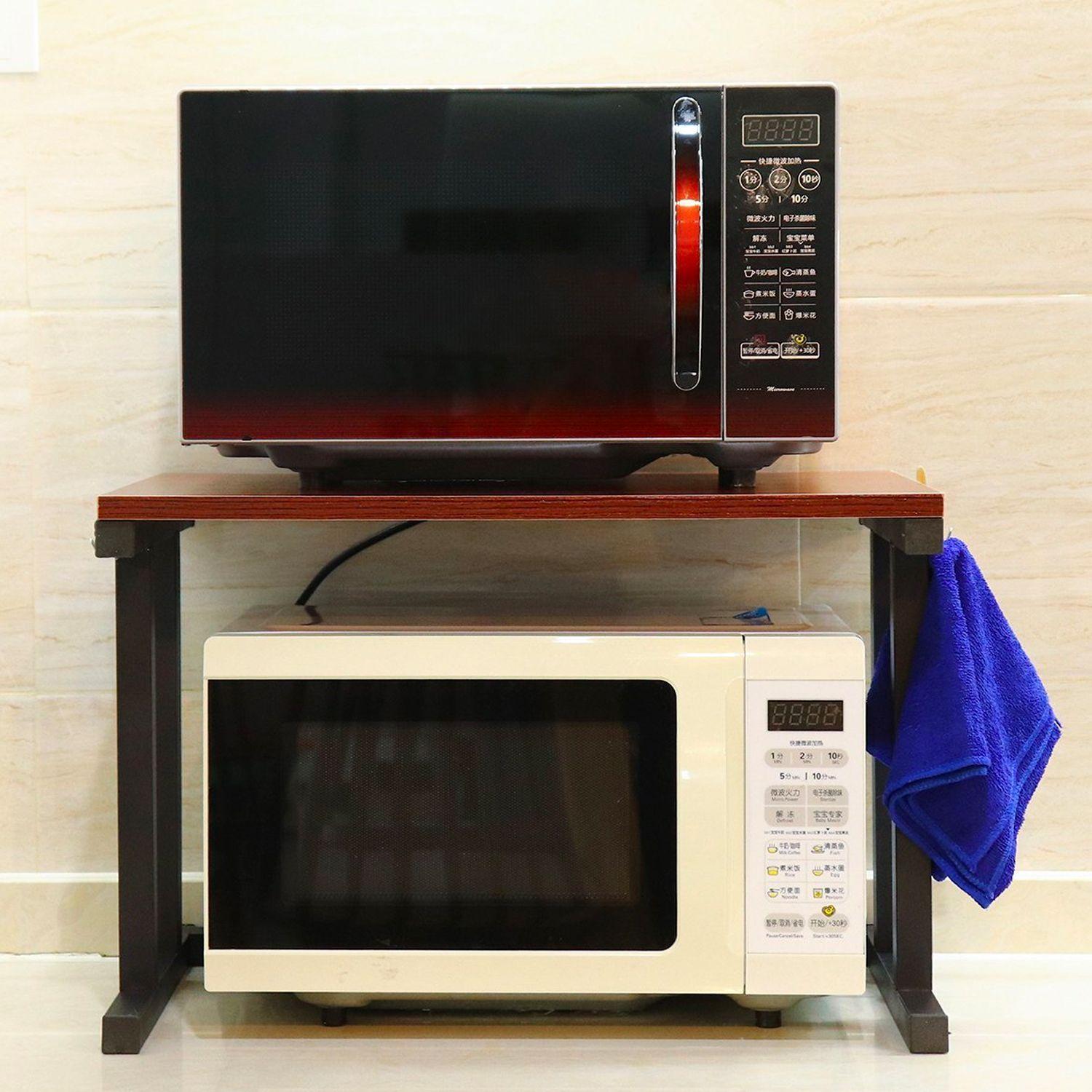 Mueble Organizador Multifuncional Para Microondas de Madera-6