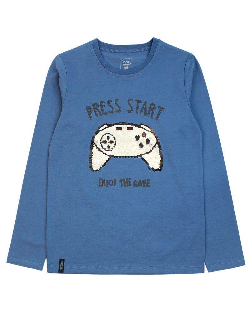 Polera Jr Niño Lentejuelas Day To Day Ficcus-0