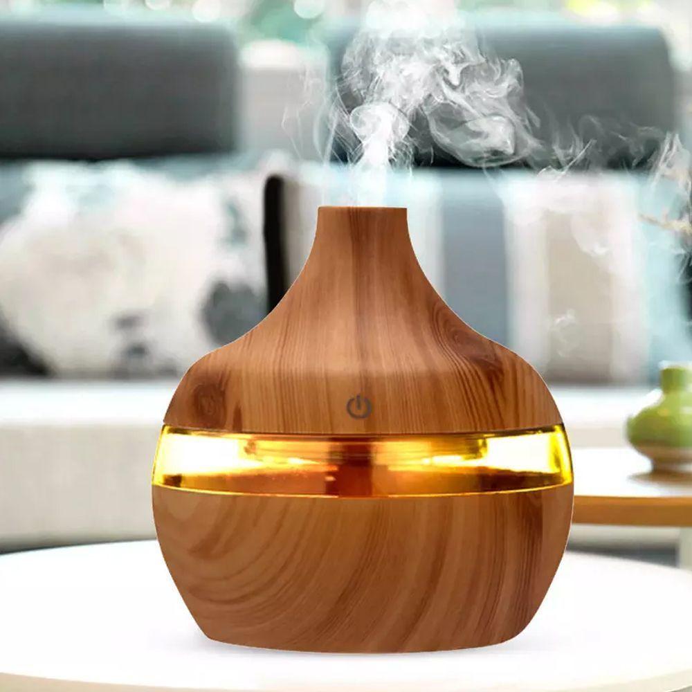 Humidificador Purificador Difusor de Aroma Ultrasonico Madera-3