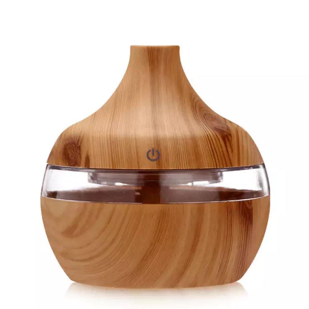 Humidificador Purificador Difusor de Aroma Ultrasonico Madera-0