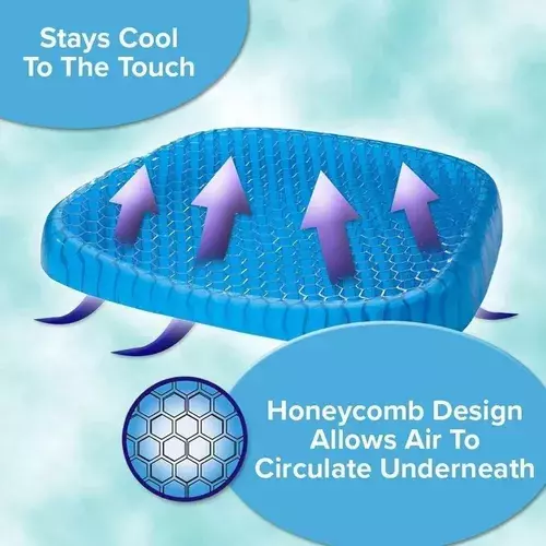 Cojin Ortopedico De Silicona Gel Relajante Asiento-1