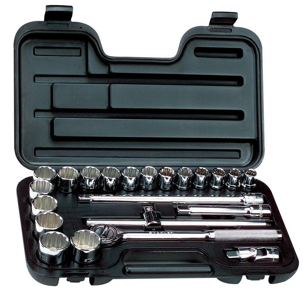 Juego De Dados 23Pzs Mando 1/2"  86-531  Stanley-0