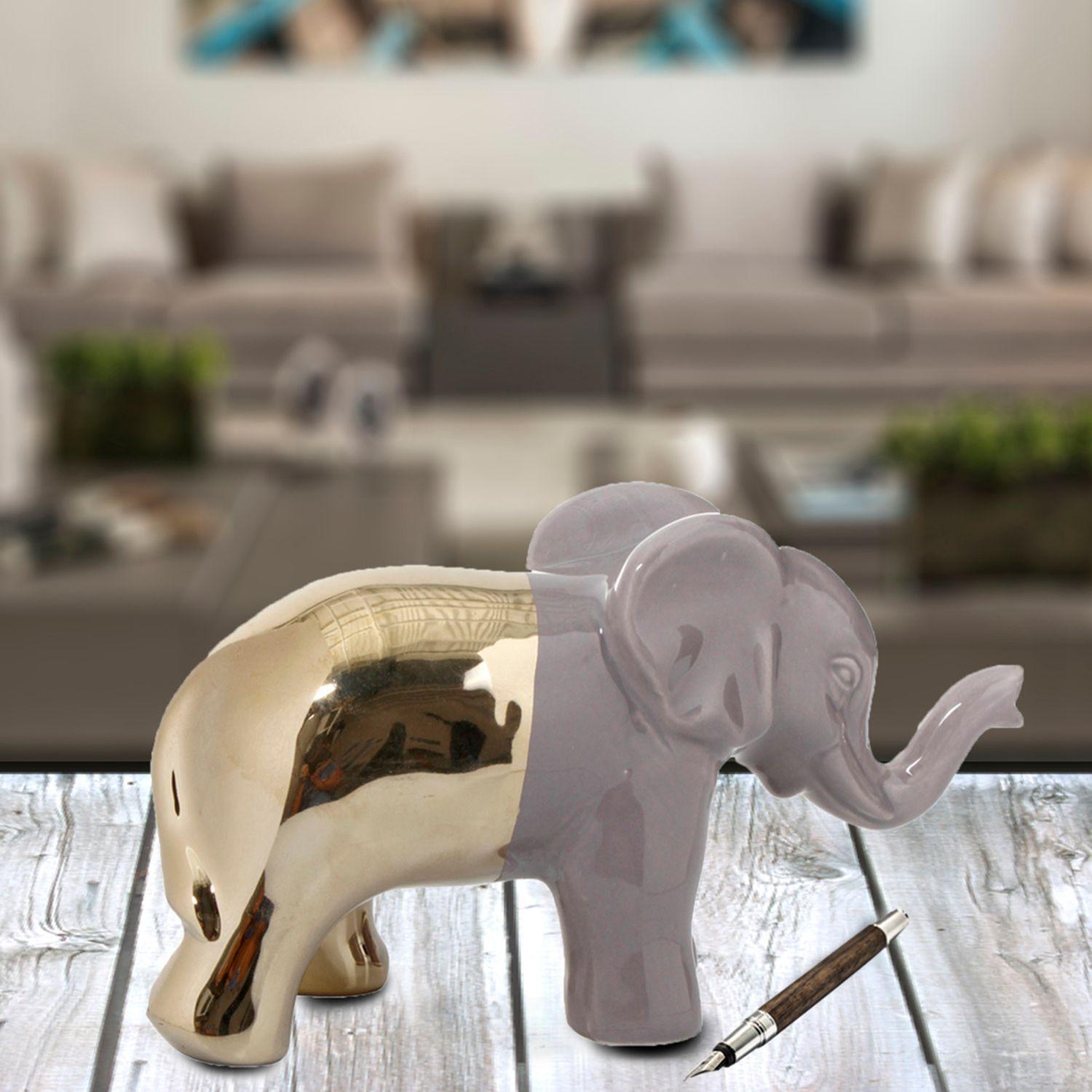 Figura Decorativa Elefante Sol y Luna Mediano-3