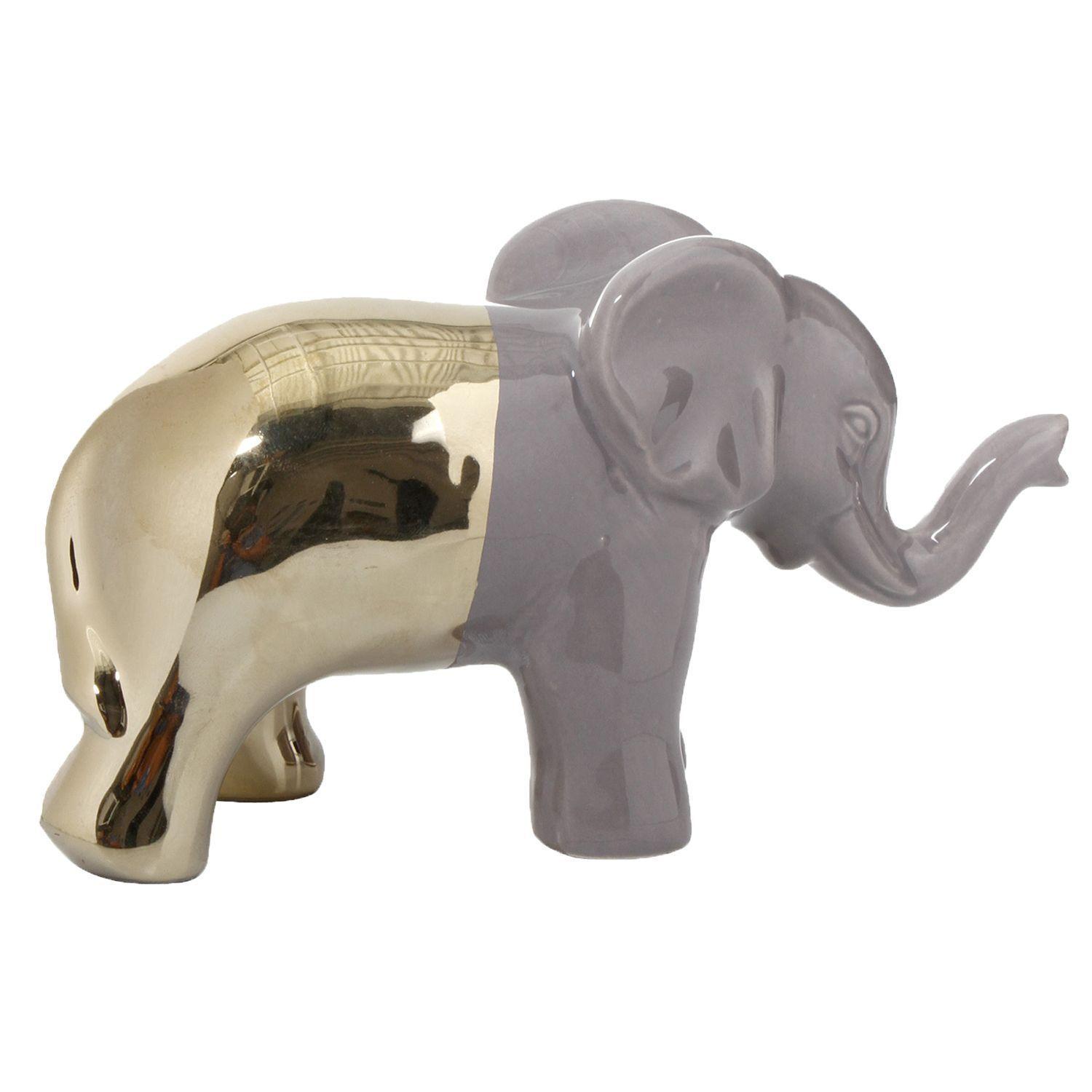 Figura Decorativa Elefante Sol y Luna Mediano-0