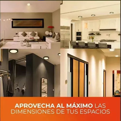 Lámparas Para Techo Led Blanco 18w Luz Suave Cálida Completa-3