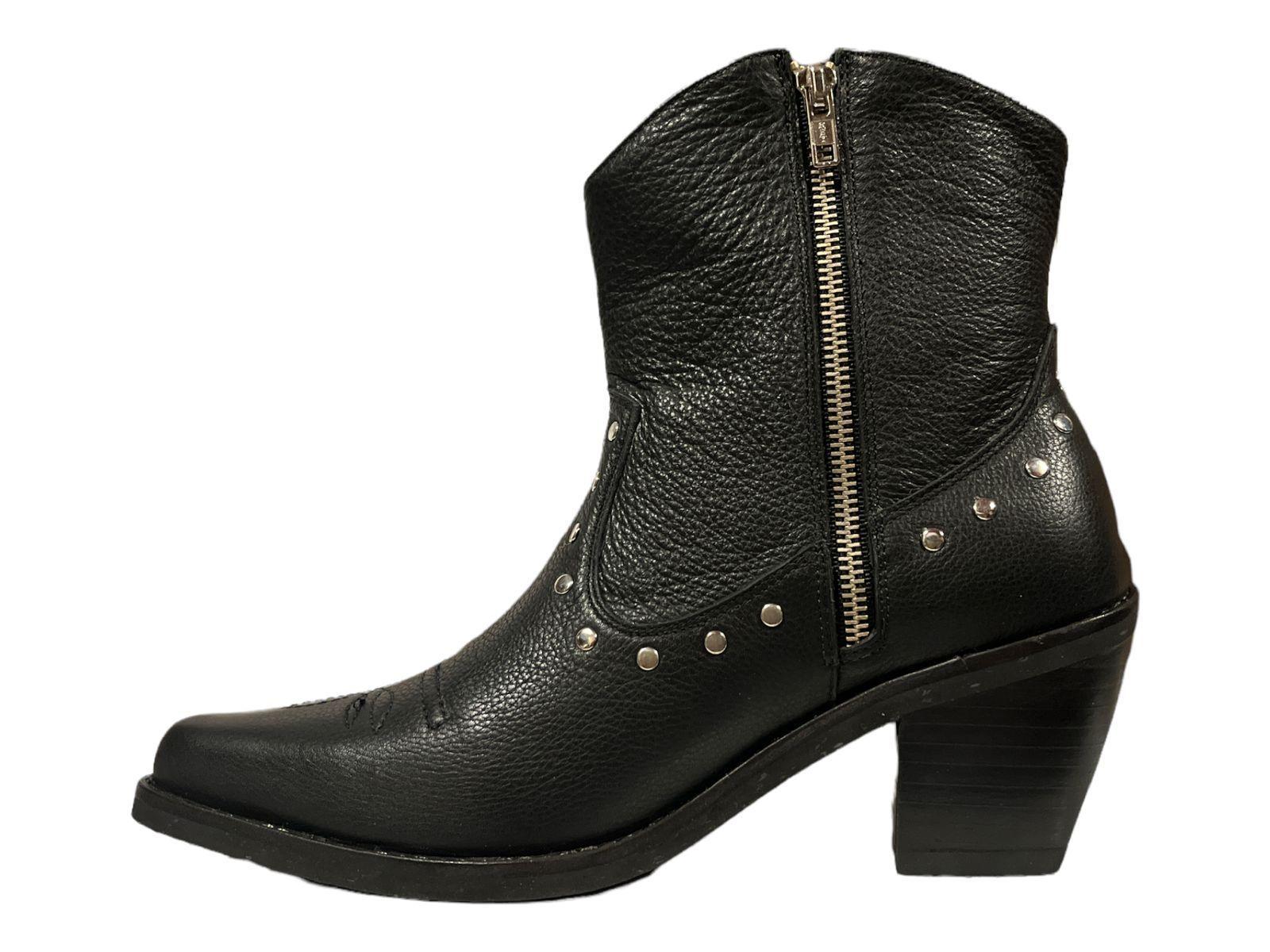 BOTA VAQUERA VALENTINA, CUERO NEGRO-1