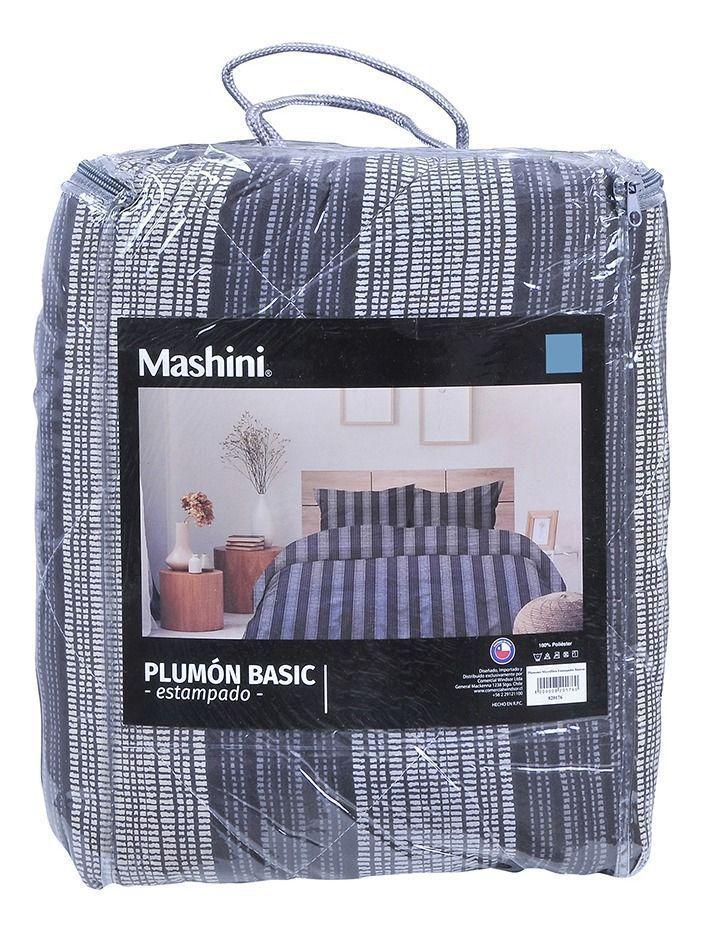 plumón básico estampado 1.5 plazas -1