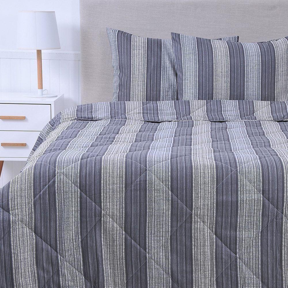 plumón básico estampado 1.5 plazas -0