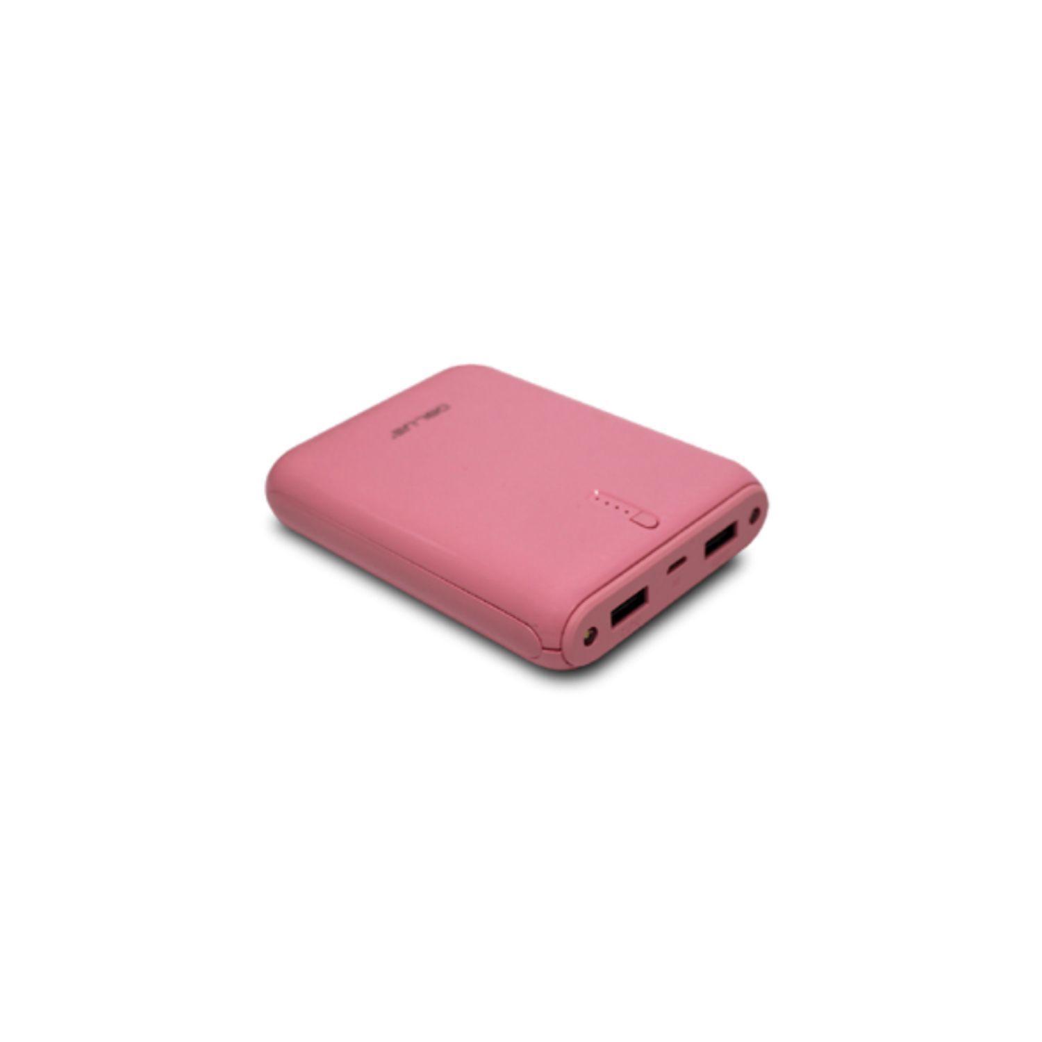 Batería Portátil 12000mha 2 Usb Rosado - Puntostore-0