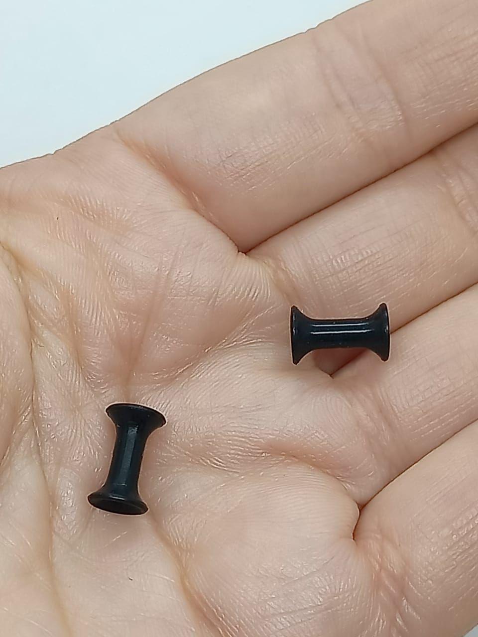 Expansores piercing silicona 3mm dos un grueso túnel tapón -4