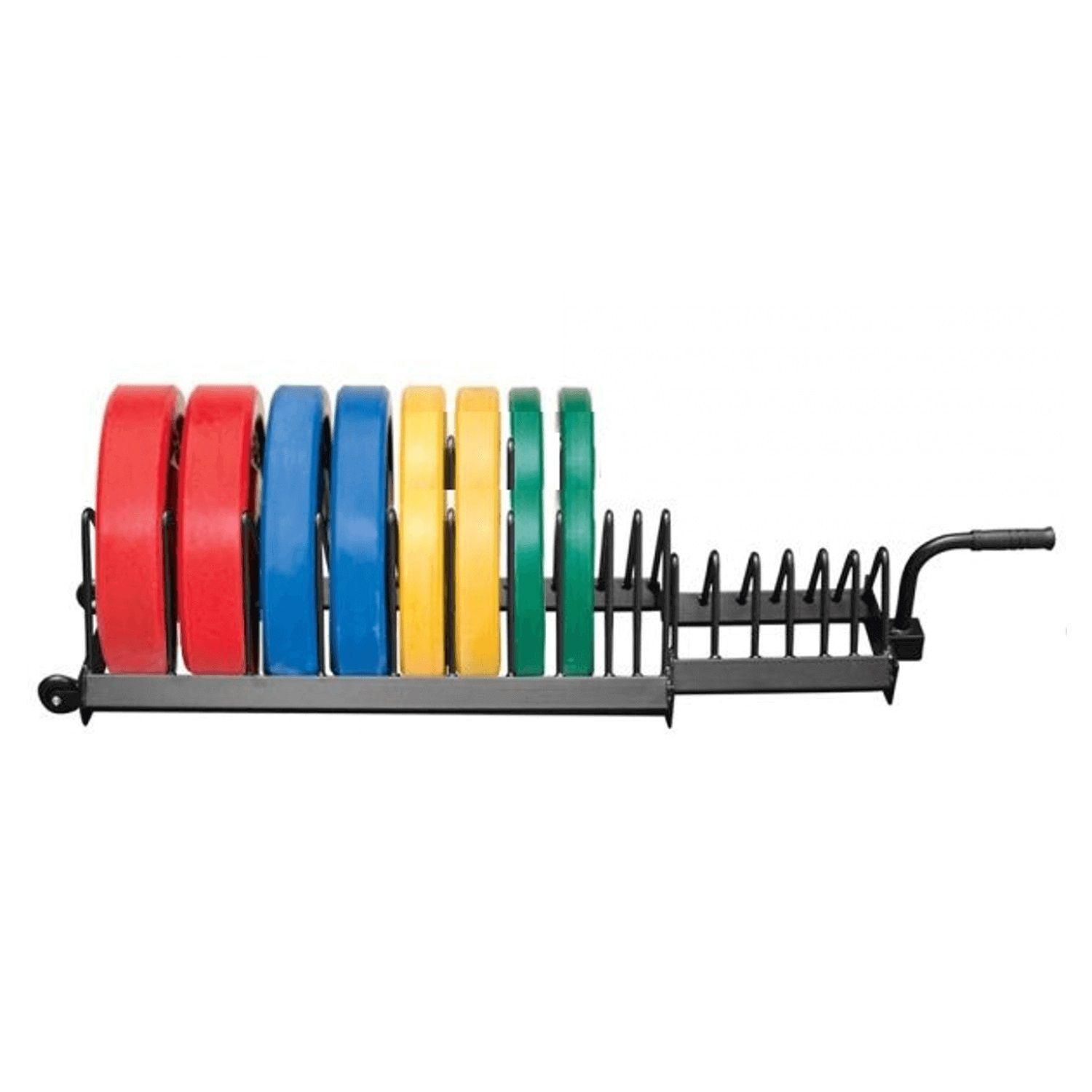 100KG Discos Olímpicos Bumper+ Rack Discos Bumper-3