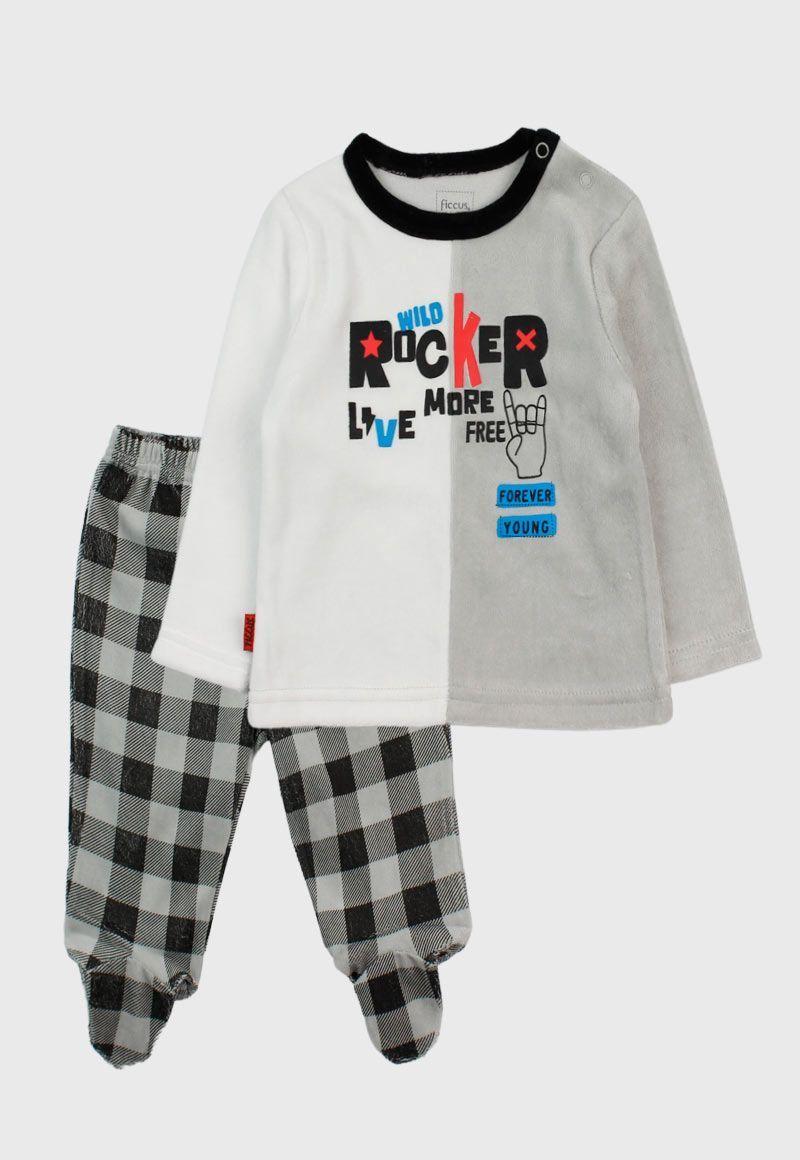 Pijama bebé niño 2 piezas plush rocker 169-0