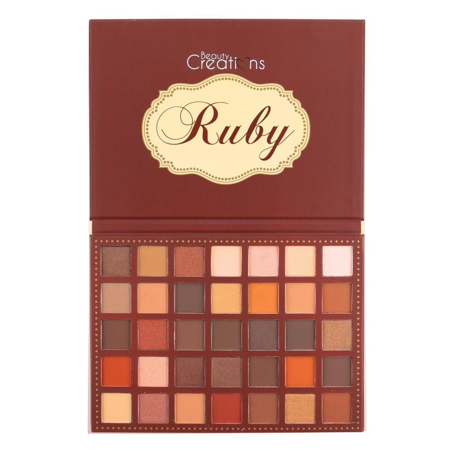 Pack Paleta De Sombra “Ruby” + Set 24 Brochas Pastel Bubble Gun de Beauty Creations-1