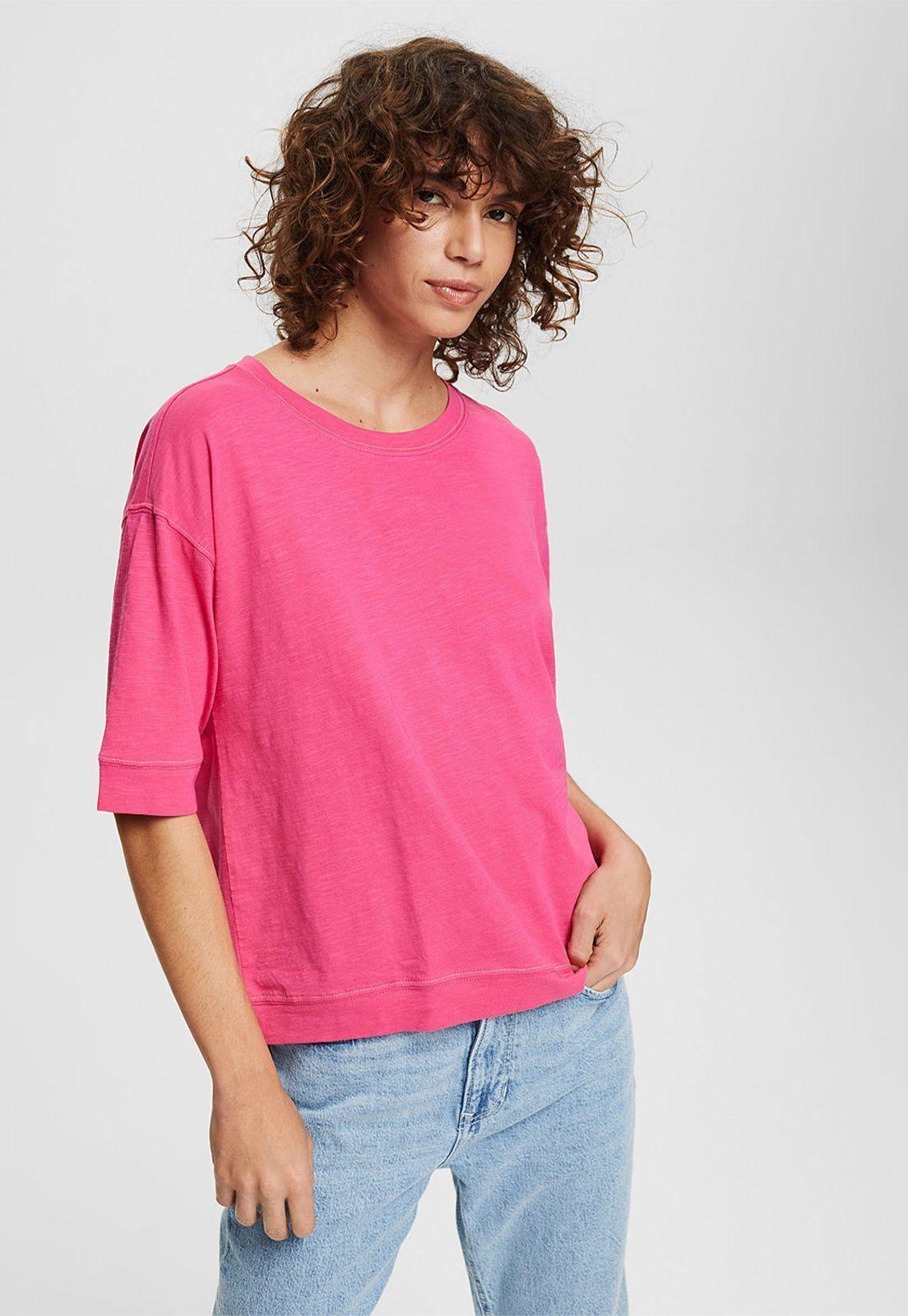 Polera Oversize Con Mangas 3/4 Esprit-0