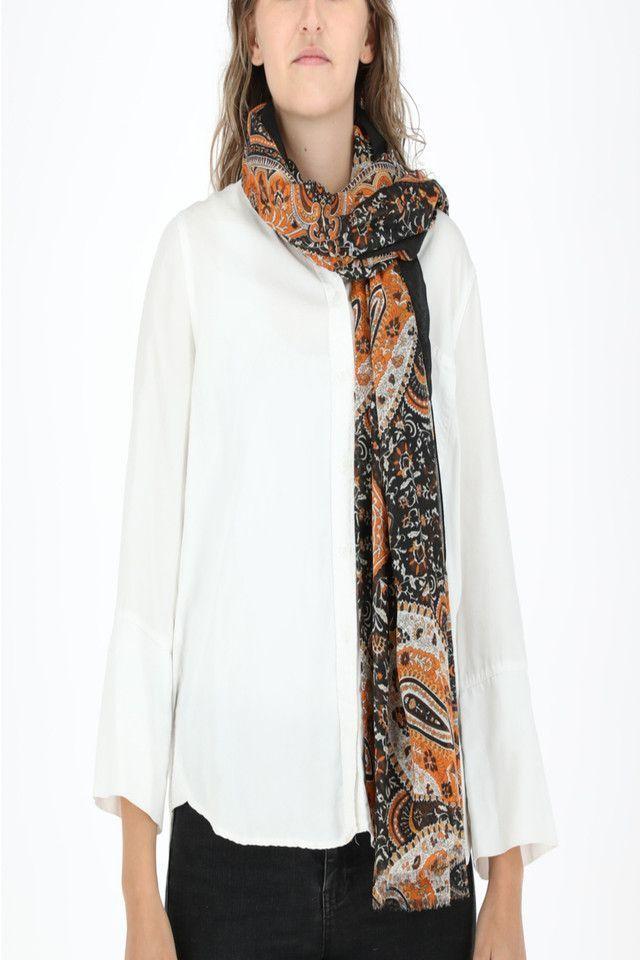 Pañuelo Paisleys Marrón i-D-0