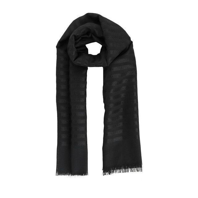 Pañuelo Liso Negro Zigzag iD-0