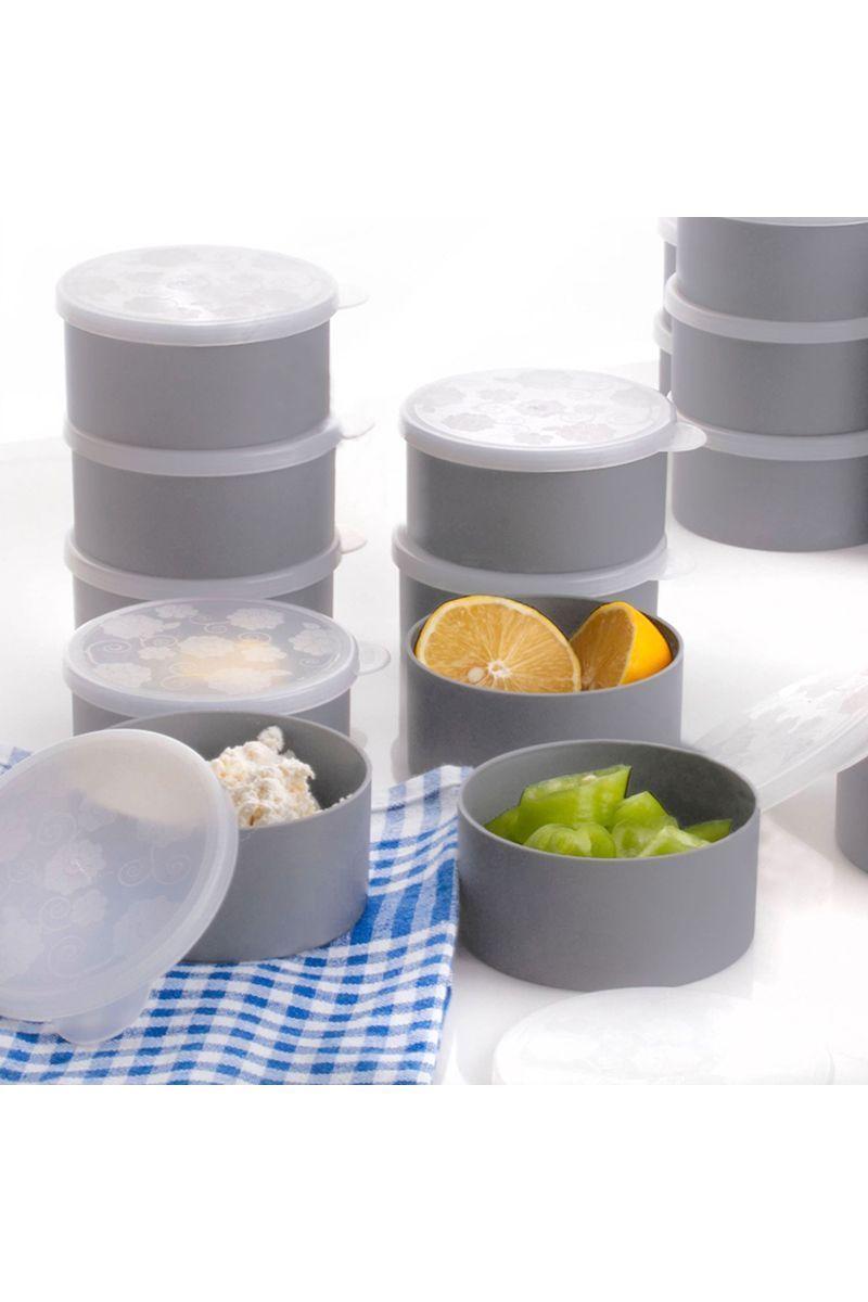 Set 4 Contenedores Comida Gris-5