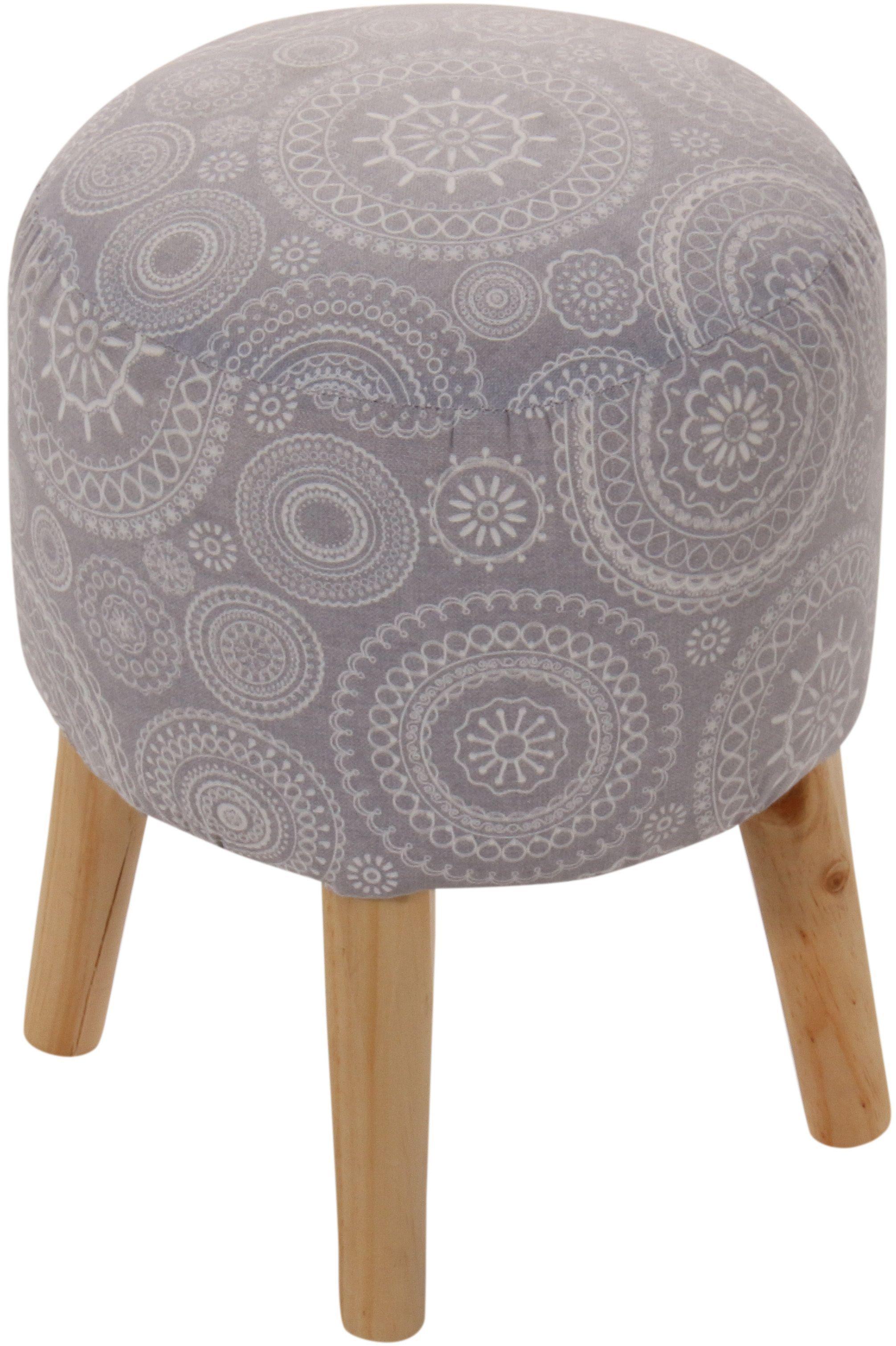 Pouf Bird Mándala 35x35x45 cm Máxima Design-2