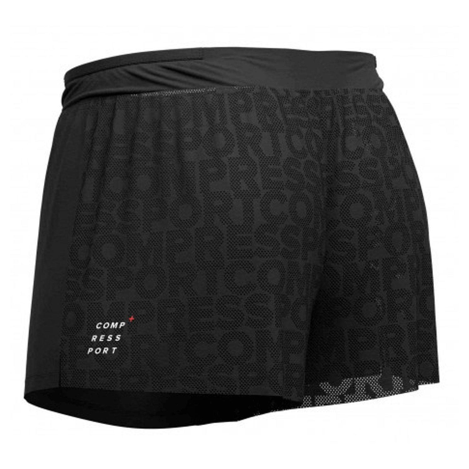Racing Split Short Black- Short Deportivo S-1