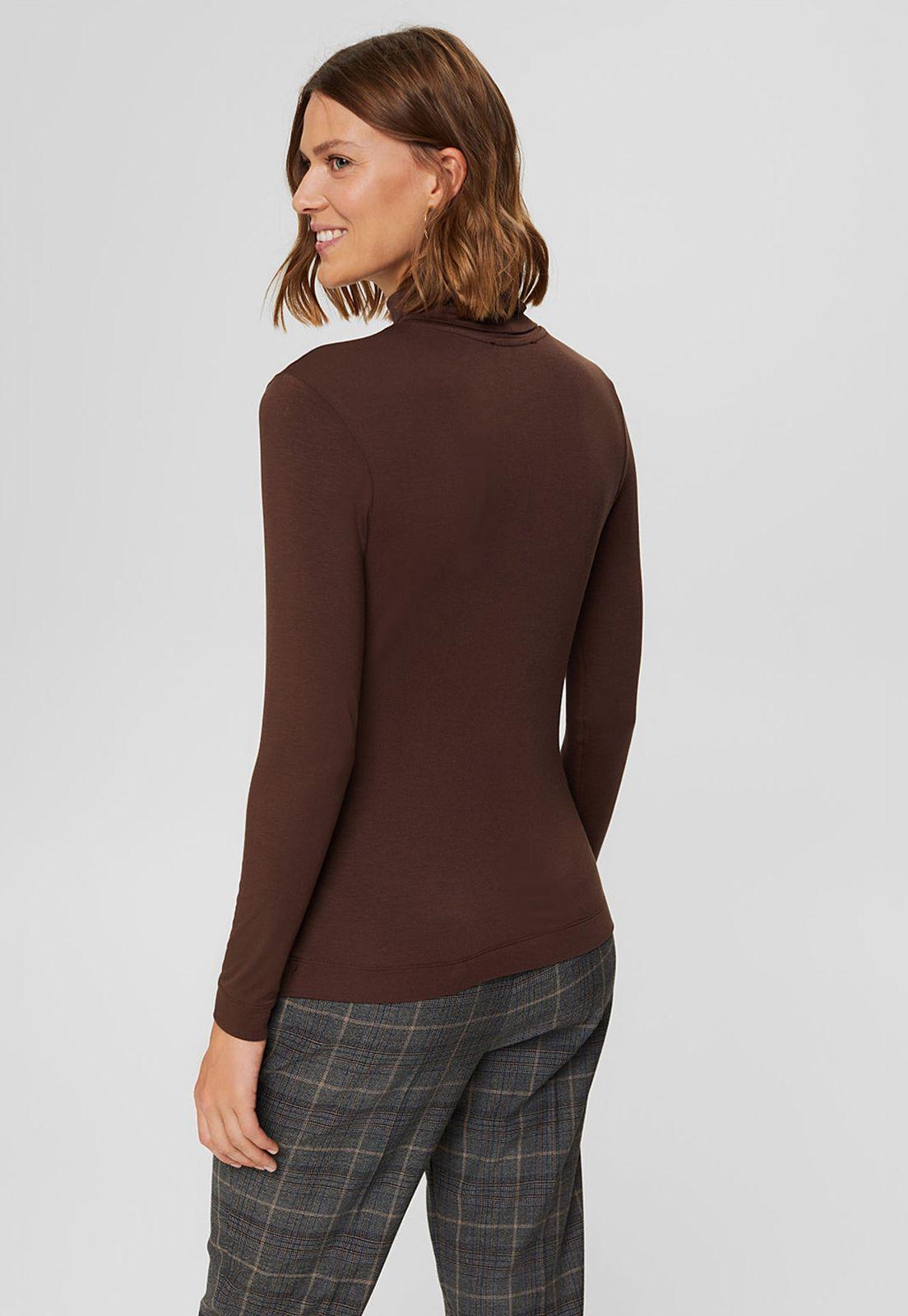 Polera Manga Larga Con Cuello Alto Esprit-1