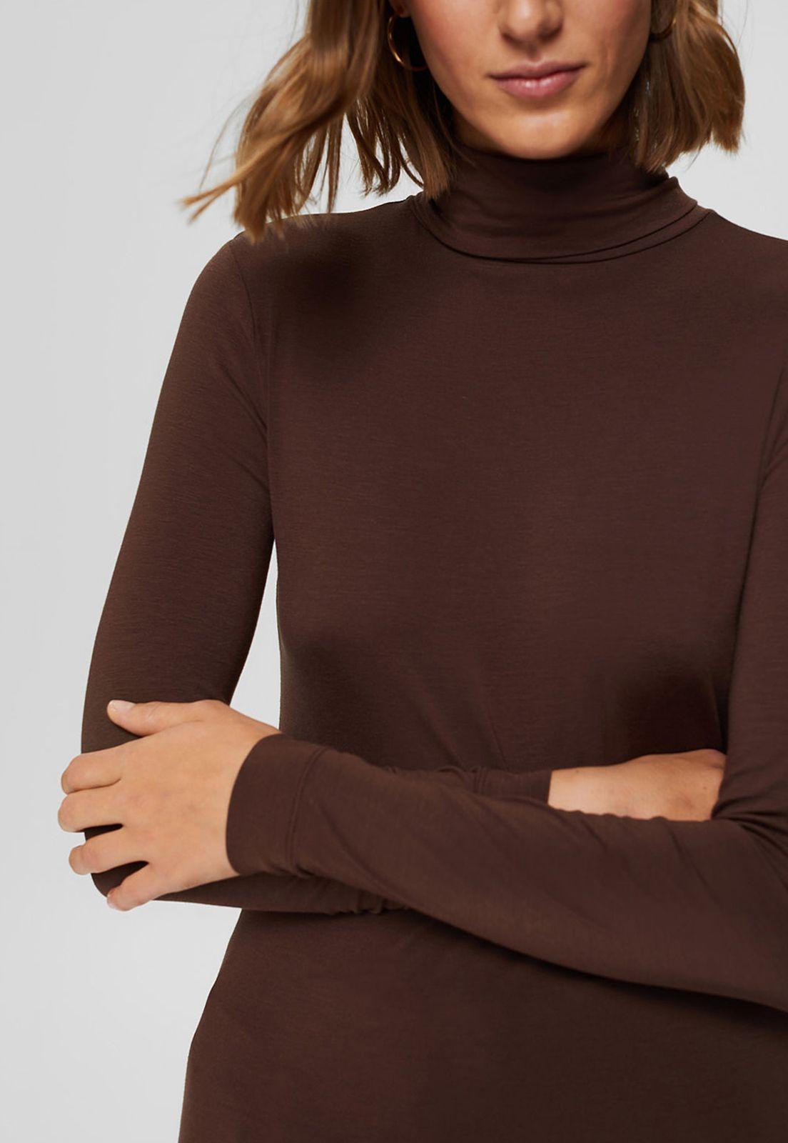 Polera Manga Larga Con Cuello Alto Esprit-2