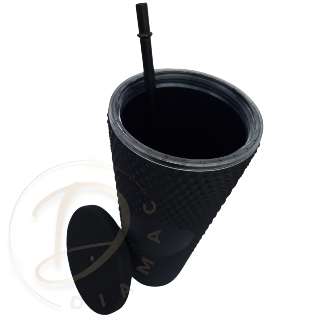 Vaso Mug Tublr Stud Botella Motivacional Vaso con Bombilla-2