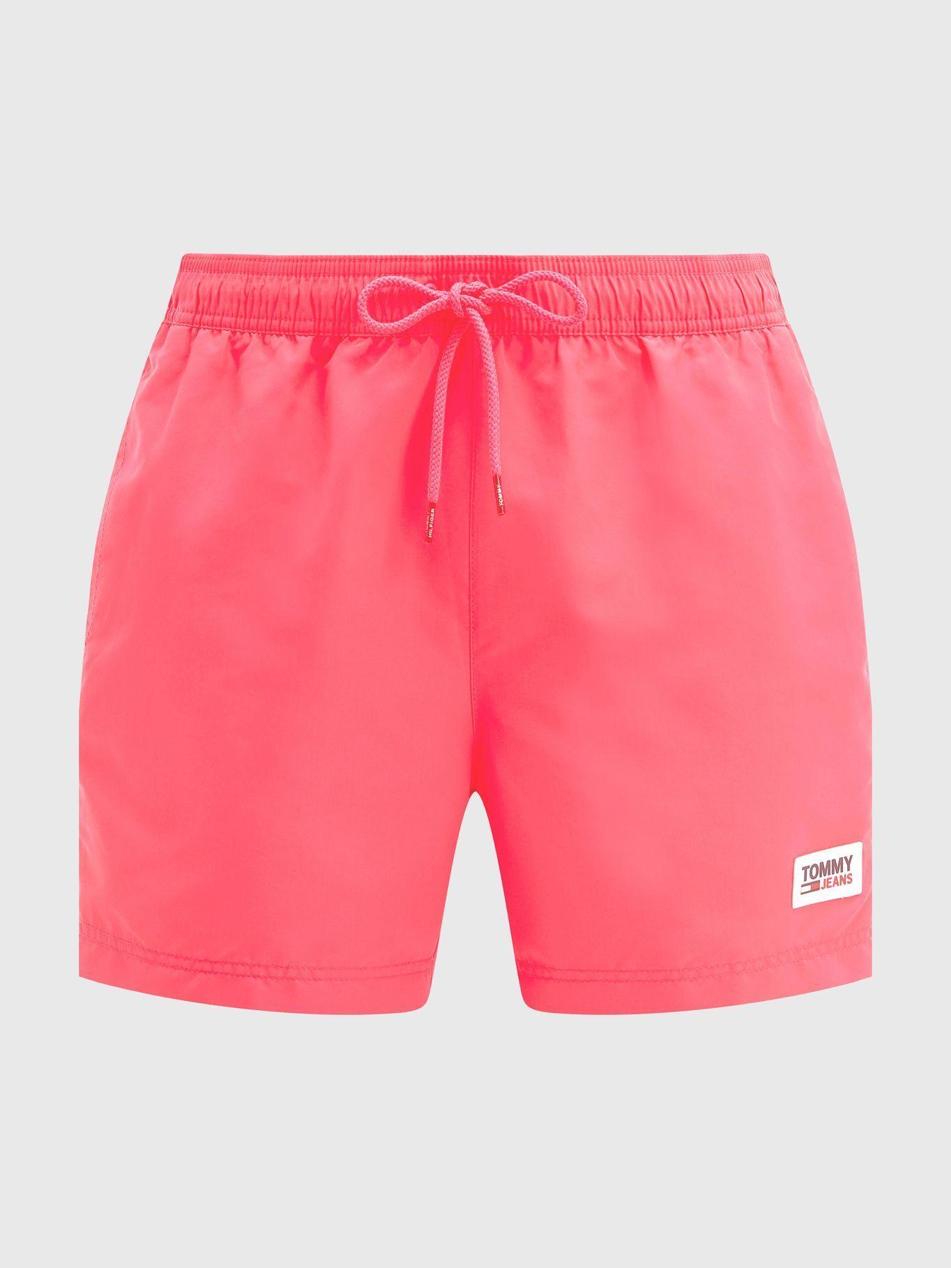 Traje De Baño Con Parche Y Logo Rosado Tommy Hilfiger-3